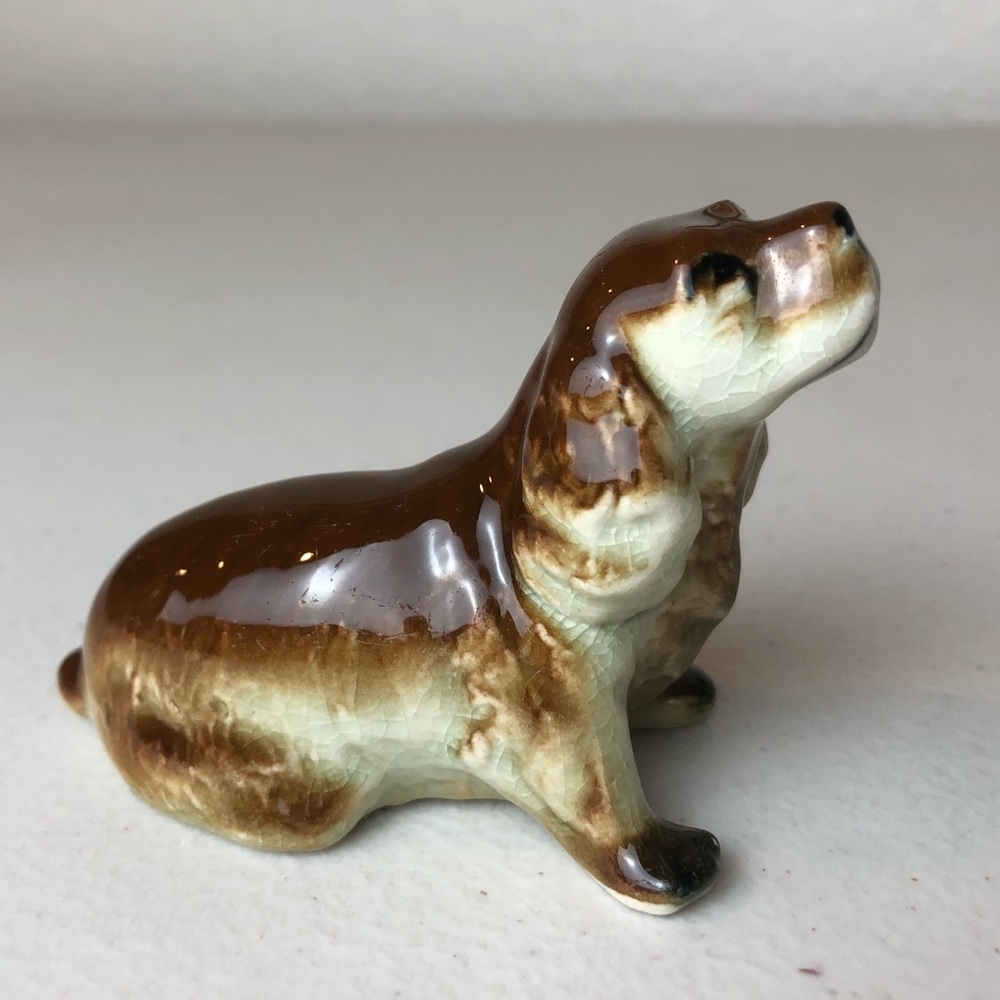 Sweet Ucagco Cocker Spaniel Figurine Chocolate Tan